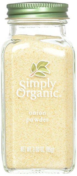 Simply Organic Onion, White Powder ORGANIC 3.00 oz. Bottle (a) - 1 Pack