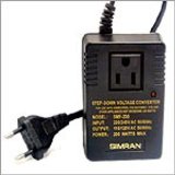 Simran SMF-200 Deluxe 200 Watts Step Down Voltage Converter for International Travel to AC 220V240V Countries  Ideal for Laptops Cameras iPhones Blackberry iPods etc