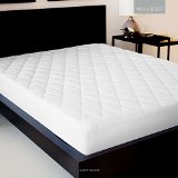 SLEEP TITE Quilted Mattress Pad - Filled with Gelled Microfiber - Deep Pockets Fit Mattresses Up to 18 Deep - Queen