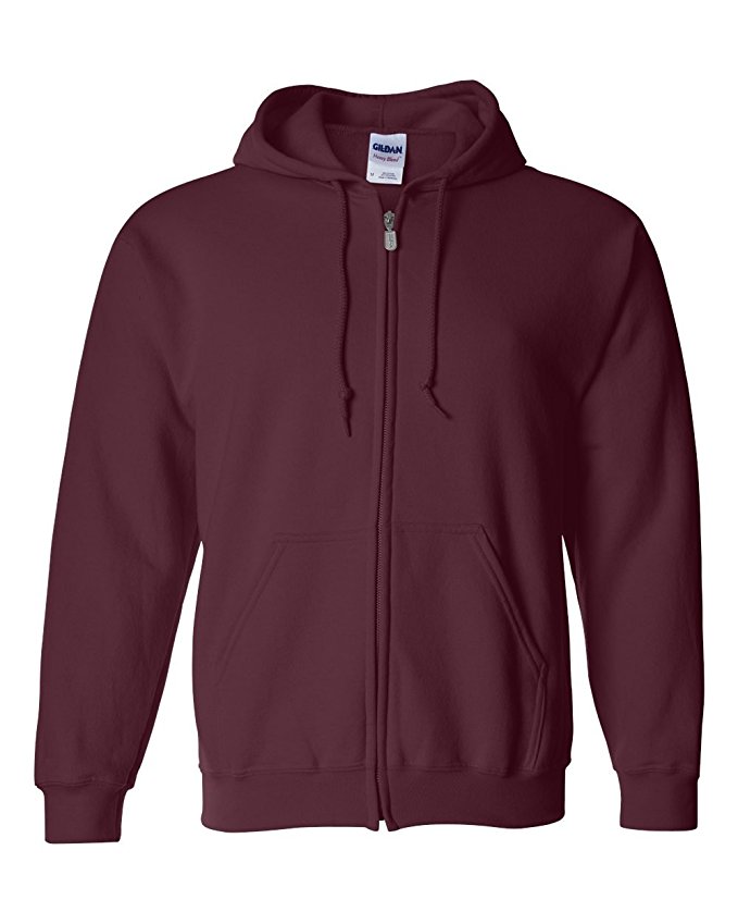 Gildan mens Heavy Blend 8 oz. 50/50 Full-Zip Hood(G186)