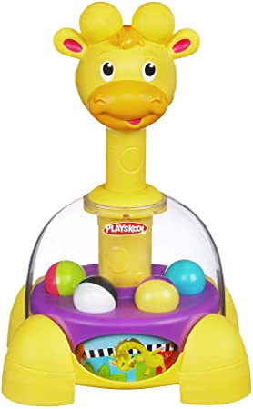 Playskool Giraffalaff Tumble Top Spinning and Popping Cause and Effect Toy for Babies and Toddlers 1 Year and Up (Amazon Exclusive)