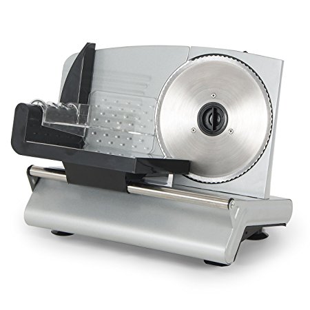 DELLA 048-GM-48262 150W Electric Meat Slicer Food, 7.5", Silver, Small