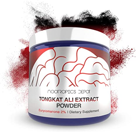 Nootropics Depot Tongkat Ali Extract Powder | 30 Grams | 2% Eurycomanone by HPTLC | Eurycoma longifolia Root Extract