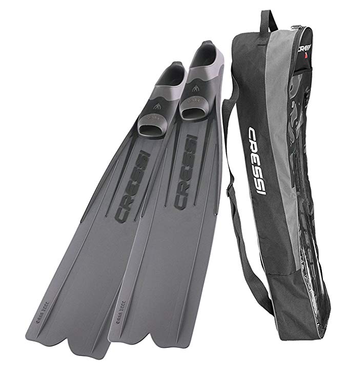 Cressi Long Free Diving Soft and Powerful Fins | Gara 3000: made in Italy