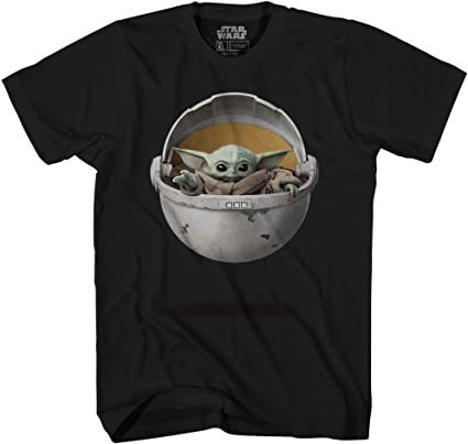 STAR WARS Baby Yoda The Mandalorian Men's Adult Graphic Tee T-Shirt