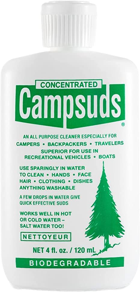 Campsuds Sierra Dawn Outdoor Soap Biodegradable Environmentally Safe All Purpose Cleaner, Camping Hiking Backpacking Travel Camp