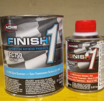 Acme/sherwin williams finish1 FC750/FH741 2.1 VOC satin finish clearcoat auto body shop restoration car paint supplies