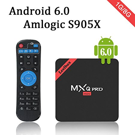 2017 new release Leelbox MXQ Pro MINI Android TV Box Android 6.0 TV Box Amlogic S905x Quad-Core CPU 1GB RAM/8GB ROM