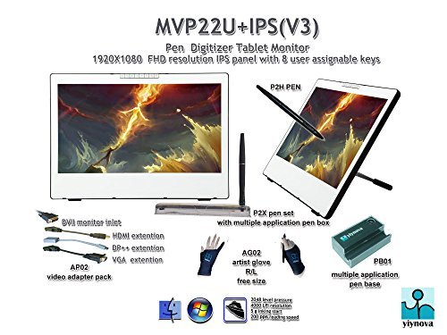 Yiynova MVP22U(V2) Tablet Monitor, VESA Stand, IPS Panel(Mac & Windows)
