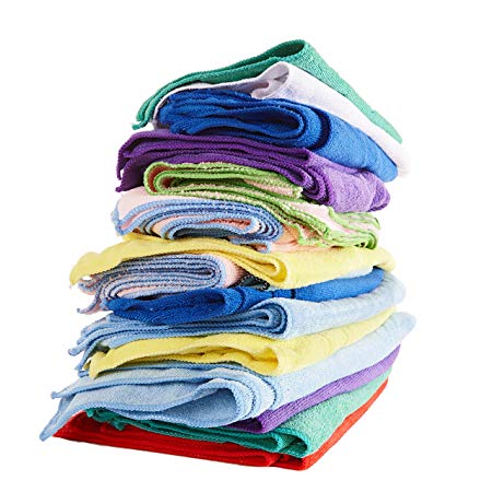 Zwipes 923-4 Premium Microfiber Cleaning Cloth (Hemmed, 3 lb. Total)