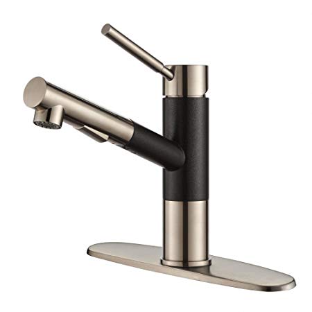 KRAUS Geo Axis Single Handle Deck Mounted Kitchen Faucet, KPF-1750SS