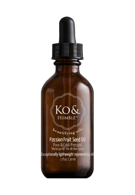 Organic Passionfruit Seed Oil [Maracuja Oil] from Ko & Humble Beautifying Oils, Cold-Pressed and Unrefined, Responsibly Sourced, Certified Cruelty Free, 1 Ounce [30 ml]