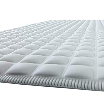 SlipX Solutions Gray Pillow Top Plus Safety Bath Mat Provides The Very Finest in Cushioned Comfort and Slip-Resistance (400  Air-Filled Pockets, 200 Suction Cups, Natural Rubber)