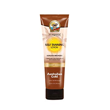 Australian Gold Self Tanning Lotion, Sunless Instant Bronze, Fresh Fragrance, Reef Safe Tanner, Cruelty Free, 4.5 Ounce