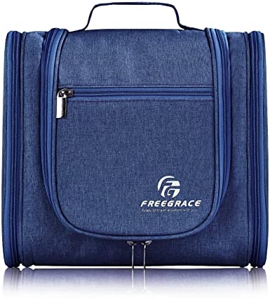 Hanging Toiletry Bag Extra Large Capacity | Premium Travel Organizer Bags For Men And Women | Durable Waterproof Nylon Bathroom, Shower, Makeup Bag For Toiletries, Cosmetics, Brushes