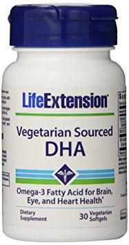 Life Extension Vegetarian Sourced DHA 200 Mg, 30 softgels