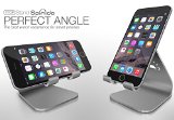 iPhone Stand Spinido Titop Series Magnesium-aluminium Alloy phone Stand for Desk Compatible With All iPhone iPhone 5 iPhone5S iPhone 6 and iPhone 6 Plus and Samsung Galaxy Tab S5 S6 Edge Note 234 Space Grey
