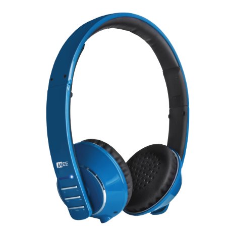 MEE audio Runaway 40 Bluetooth Stereo Wireless  Wired Headphones with Microphone Blue