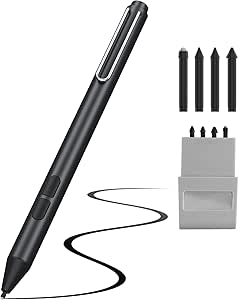 MoKo Stylus Pen for Microsoft Surface, Upgraded 4096 Pressure Sensitivity Stylus, Compatible with Surface Pro 9/8/7 /7/6/5/4/3/X, Surface Go 3/2/1, Surface Book 3/2/1, Laptop 1-5,Surface Studio 2 /2/1