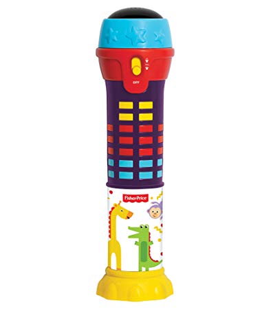 Fisher-Price – Dancing Lights Microphone, Educational Music Toy, Melodies, Light Up Mic, Kids, Toddler, Ages 3