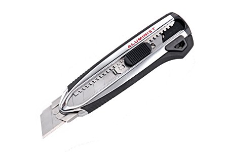 Tajima ACM-700SC Rock Hard Magazine Solid Blade 1-Inch Knife with 3 Rock Hard Blades, Chrome