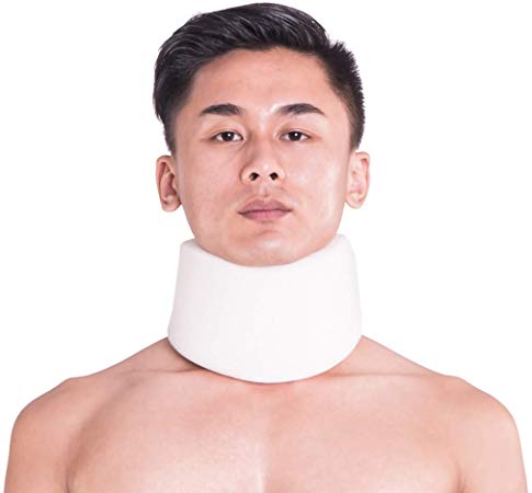 XMJESS Neck Cervical Collar Sponge Support Pillow Neck Traction Collar Brace Protector for Sleeping Traveling Relief Neck Arthritis Pain (M)