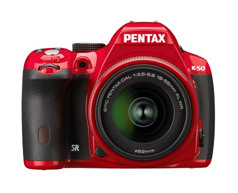 Pentax K-50 DSLR Camera with DAL 18-55mm WR Lens Kit - Red (16MP, CMOS APS-C Sensor) 3 inch LCD