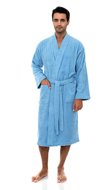 TowelSelections Men’s Robe, Turkish Cotton Terry Kimono Bathrobe, Made in Turkey