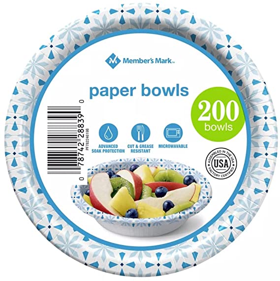 An item of Member's Mark Paper Bowls (12 oz, 200 ct.) - Discount on bulk