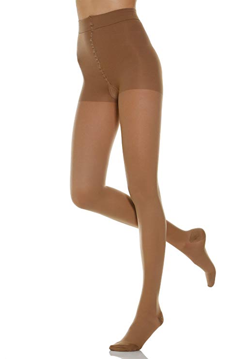 20-30 mmHg Firm Compression Support Pantyhose. Italian Made