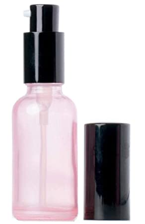 1PC 3.4oz 100ML Pink Glass Empty Upscale Press Pump Bottles Jar Pot Vial Tube Containers For Makeup Lotion Serum Face Cream Facial Cleanser Toner Liquid Cosmetics Essential Oil Emulsion