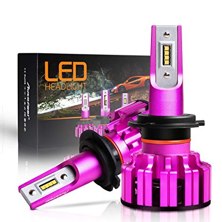 H7 LED Headlight Bulb - LED Headlamp All-in-one Conversion Kit, 7200 Lumens Extremely Bright, 6000K Cool White-2 Year Warranty