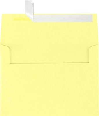 A7 Invitation Envelopes w/Peel & Press (5 1/4 x 7 1/4) - Lemonade Yellow (50 Qty) | Perfect for Invitations, Announcements, Sending Cards, 5x7 Photos | Printable | 80lb Paper | EX4880-15-50