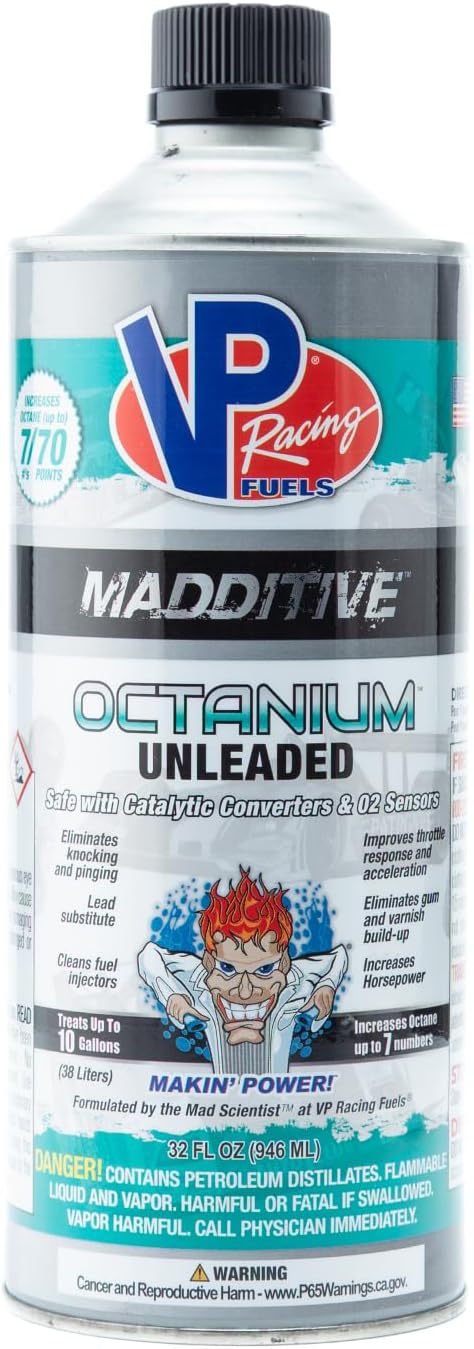 VP Racing Fuels 29505, Madditive Octanium Unleaded Octane Booster - Quart