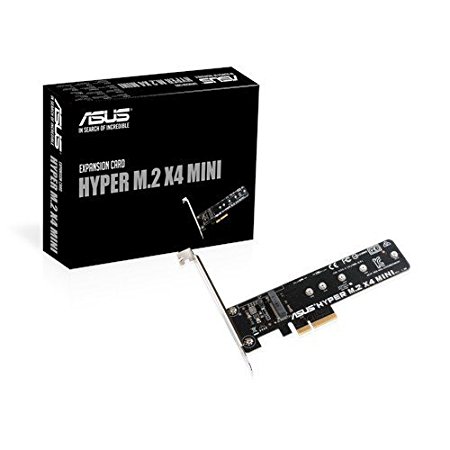 Asus Accessory Hyper M.2 X4 Mini Card M.2 to 32Gbit/s with PCIE slot flexibility Retail