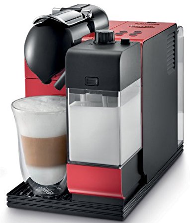 Delonghi Nespresso Lattissima Plus Espresso/Cappuccino Maker by De'Longhi EN520RCA, Red