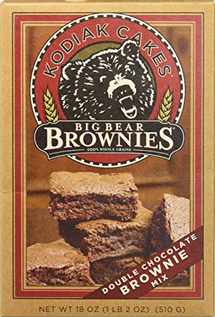 Kodiak Cakes Big Bear Brownie Mix, Double Chocolate Chunk, 18-Ounce Box