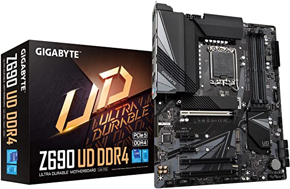 GIGABYTE Z690 UD DDR4 (LGA 1700/ Intel Z690/ ATX/ DDR4/ Triple M.2/ PCIe 5.0/ USB 3.2 Gen2X2/ Type-C/ 2.5GbE LAN/Motherboard)