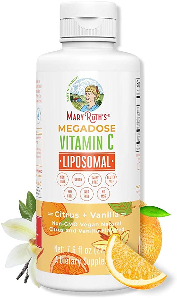 Megadose Vitamin C Liposomal by MaryRuth's (Citrus   Vanilla) 500mg | Enhanced Absorption Liquid Vitamin C | Immune Health Supplement for Men & Women | Vegan, Gluten Free, Sugar Free, Non-GMO | 7.6oz