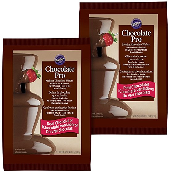 Wilton 2-Pack Chocolate Fondue Melting Wafers, 4 lb, 2104-7508