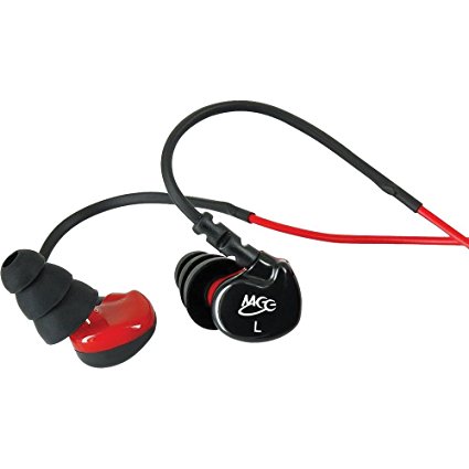 MEElectronics Sport Fi S6 In-Ear Sport Headphone System with Armband, Carry Case for iPhones/iPods/MP3 Players and Smartphones - Red/Black (Discontinued by Manufacturer)