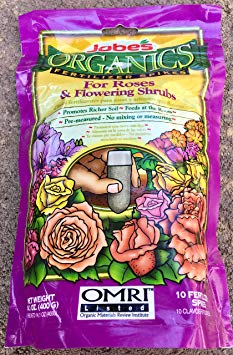 Jobes 04128 10 Pack Organics Rose Fertilizer Spikes