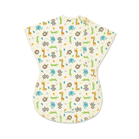 Summer Infant ComfortMe Wearable Blanket, Sketchy Safari, Large