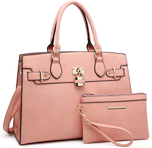 Dasein Women Handbags and Purses Ladies Shoulder Bag Top Handle Satchel Tote Work Bag with Wallet