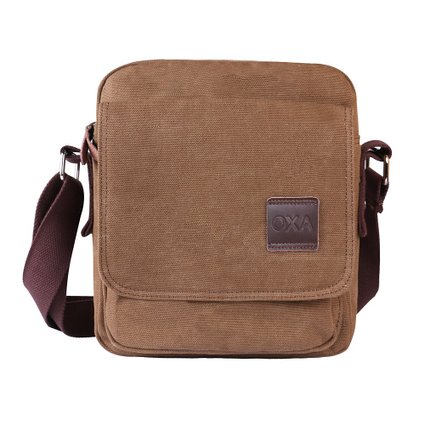 OXA Small Canvas Shoulder Bag Messenger Bag ipad Bag Work Bag Business Bag Crossbody Bag Satchel Bag Sling Bag Travel Bag Casual Bag Fanny Bag Purse Bag Daypack Everyday Bag