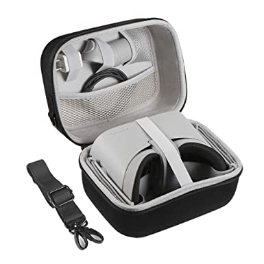 JSVER Case for Oculus Go, Hard EVA VR Headset Storage Cover for Oculus Go Virtual Reality Heasset and Accessories with Shoulder Strap