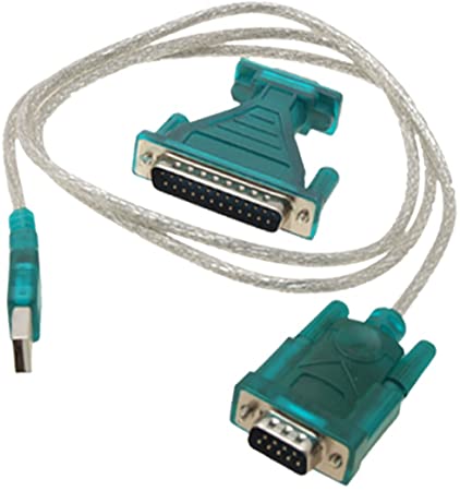 USB to RS232 DB9 Serial Cable   DB25 Pin Adapter / Port Adapter Converter for GPS, PDA, PC, Modem