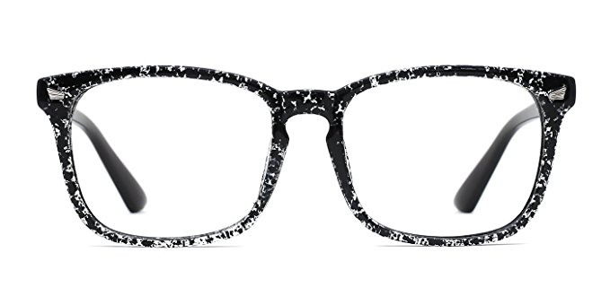 TIJN Unisex Wayfarer Non-prescription Eyeglasses Glasses Clear Lens Eyewear Frame