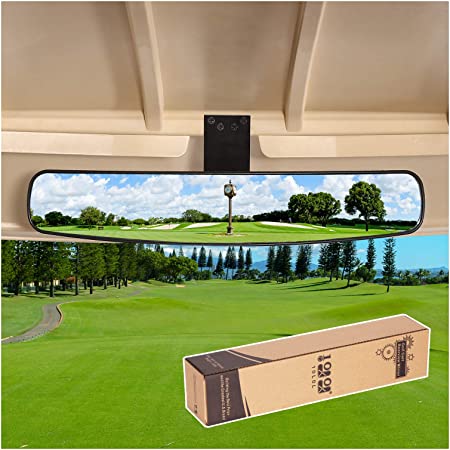 10L0L New Golf Cart Rear View Mirror, 16.5" Extra Wide 270 Degree Panoramic Rear View Mirror for EZGO, Club Car, Yamaha