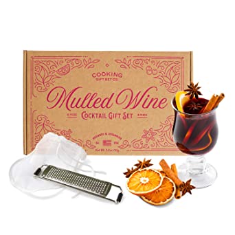 Cooking Gift Set | 9 PC Mulled Wine Cocktail DIY Kit | Wine Gifts for Mom, Friend Gifts, & Wife Gifts (Kraft)